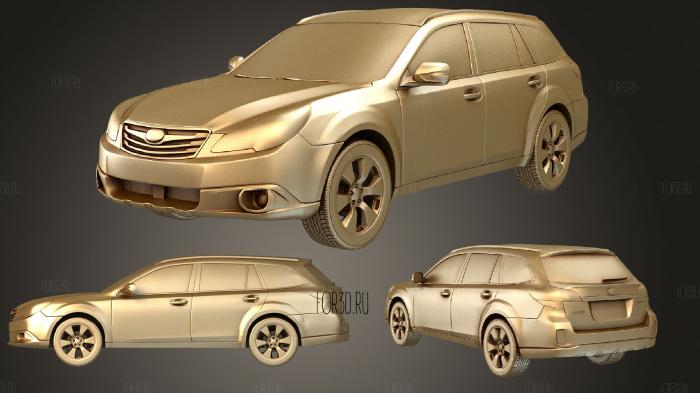 Subaru Outback 2010 stl model for CNC